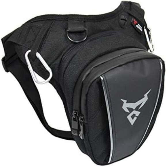 Oxford Waist Pack Motorcycle Drop Leg Bag for Men Women Thigh Waist Bum HipFanny - Picture 1 of 7